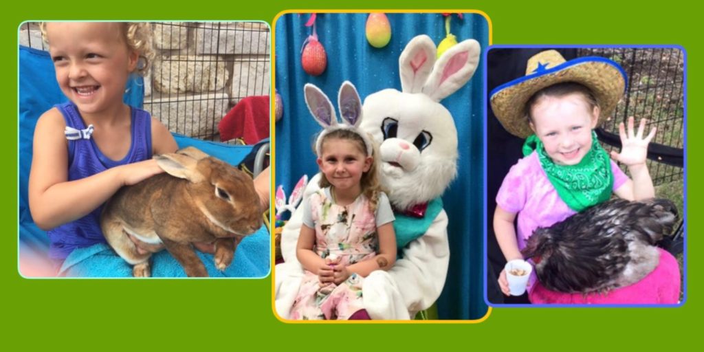 Easter Bunny Fun and Petting Zoo at Kaleidoscope Toys