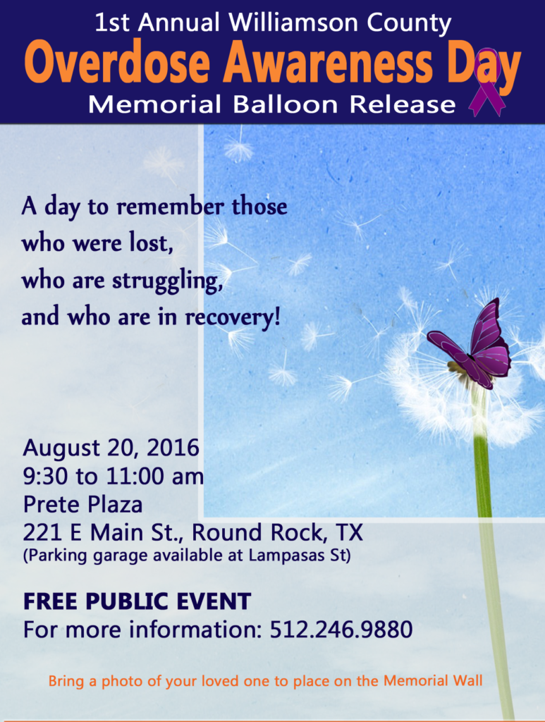 First Annual Williamson County Overdose Awareness Day 