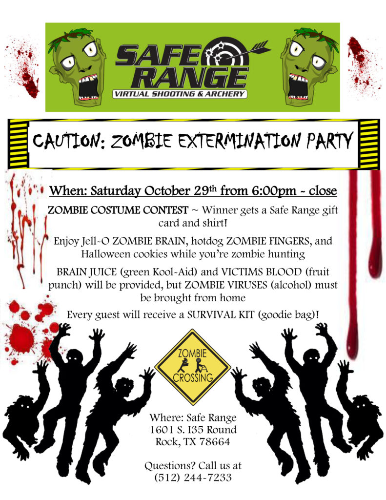 Zombie Extermination Party at Safe Range