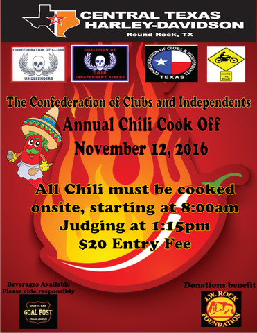 Central Texas Harley Davidson hosts Annual Chili Cook-off 