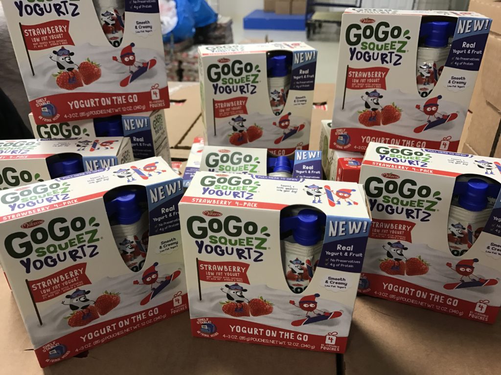 GoGo Squeez donation to Backpack Coalition