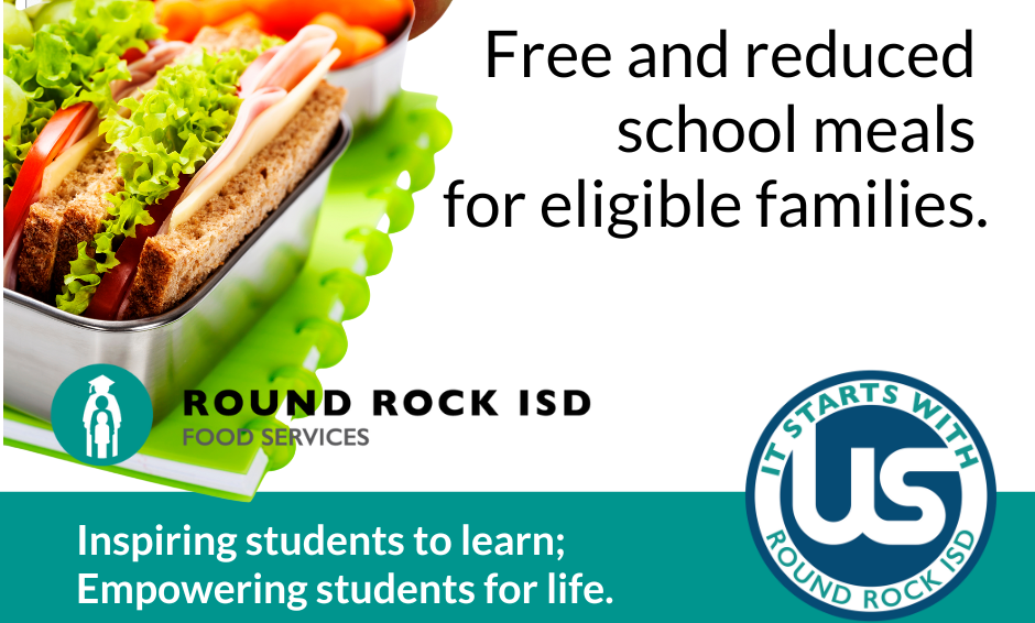 Round Rock ISD: Apply for Free or Reduced Breakfast and Lunch Meal ...