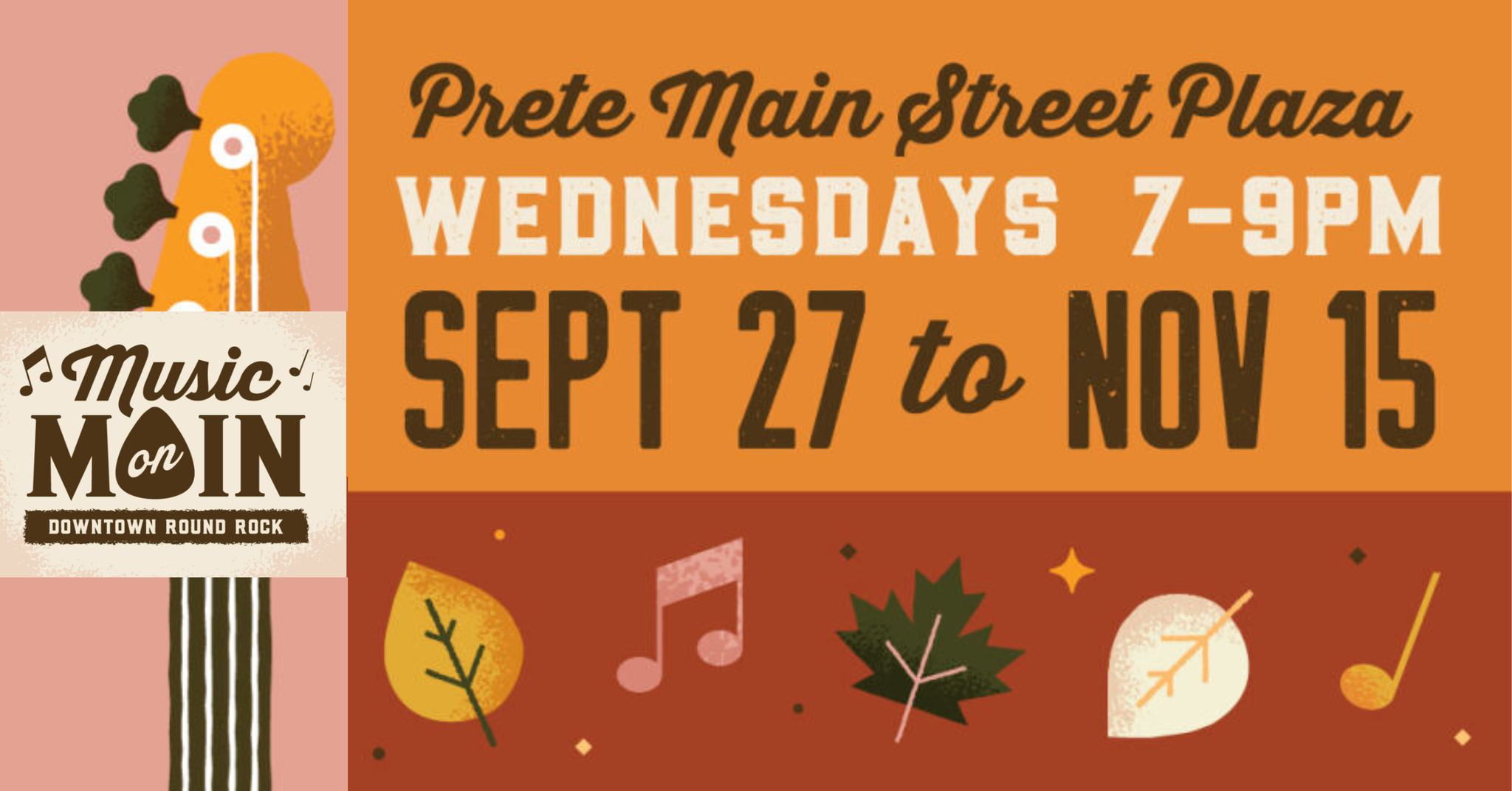 Music on Main Tonight in Prete Plaza (Nov 2023) Round the Rock