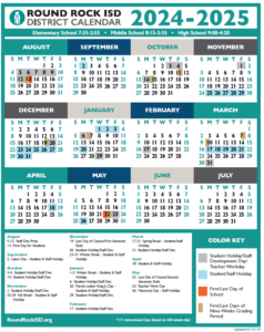 Round Rock ISD 2024-2025 School Calendar - Round the Rock