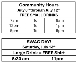 7Brew community and swag day info