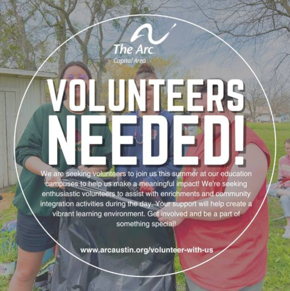 Volunteers needed image from The ARC