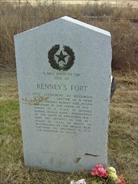 Old Kenney Fort historical marker