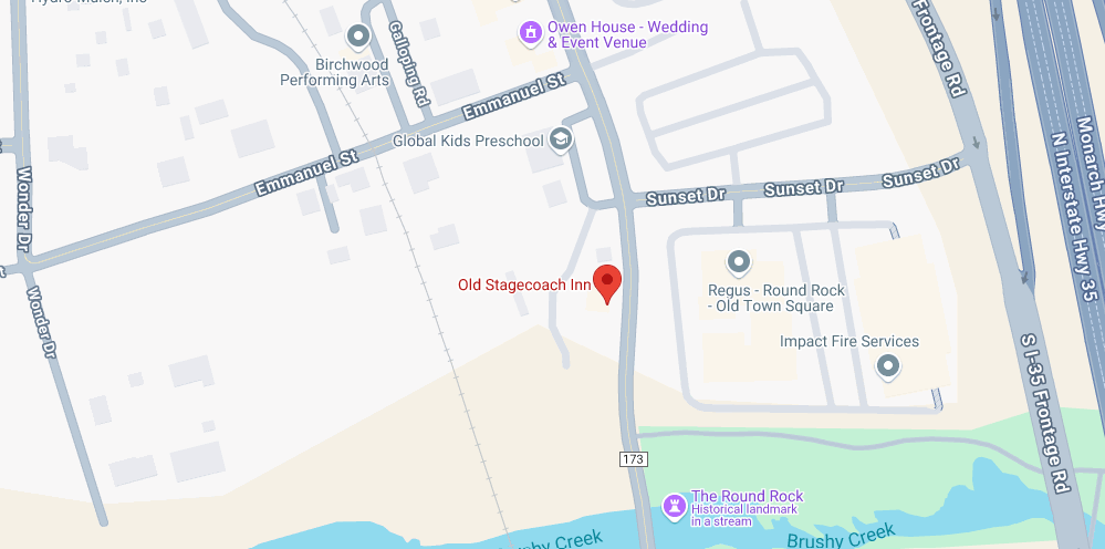 Map with link to the final home of the Old Stagecoach Inn