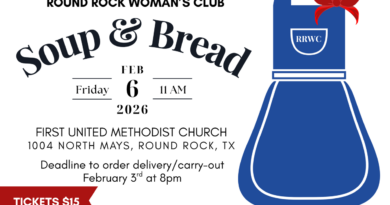 Round Rock Woman’s Club: Annual Soup & Bread Luncheon