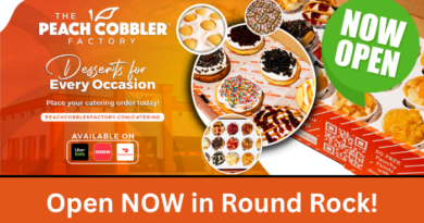 A New Dessert Destination Coming to Round Rock: The Peach Cobbler Factory – Opening Weekend!